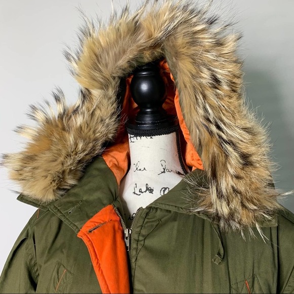 Gallery green duck down hood utility‎ field jacket - Picture 3 of 12